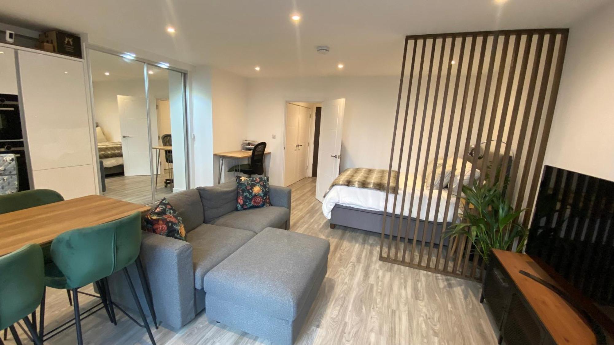 London Luxe: Stylish Studio Exterior foto